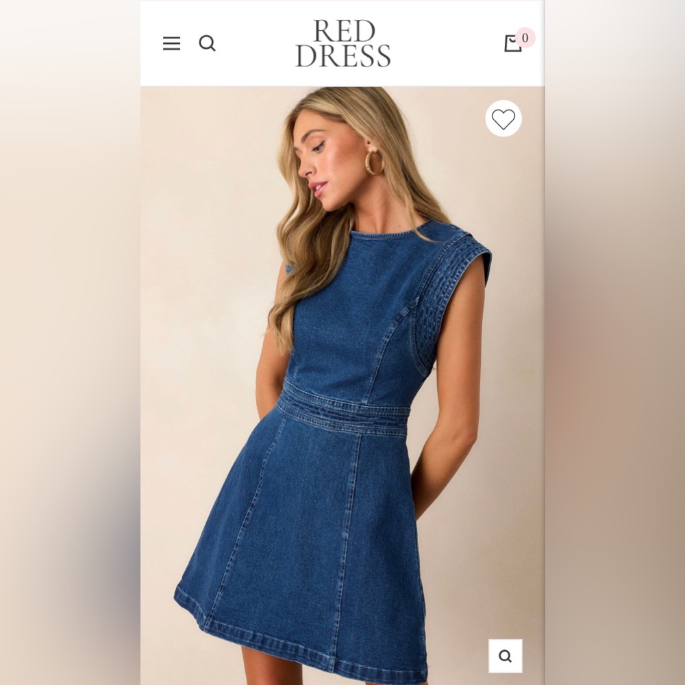 Denim Dress size small